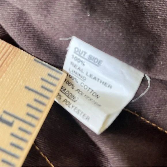 Vintage Yukalix Men's Brown Suede Field Jacket Coat Button Up Men's L Rugged - Picture 16 of 16